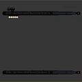 Futuristic Sci Fi Weapon Design With Two Black Guns And Red Accents