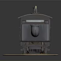Vintage Steam Train Model With Number 2011 On Wooden Track And Sandy Base