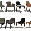 Modern Stylish Dining Chairs With Various Colors And Wooden Legs Designs