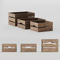 Wooden Storage Baskets With Handles In Various Sizes For Home Organization Needs