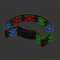 Professional Black Tambourine With Shiny Metal Jingles For Musical Instruments And Percussion