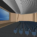Modern Conference Hall Large Report Hall Concert Hall Report Hall Theater Performance Hall Report Hall Seat Ceiling Solid Wood Curved Surface Special-shaped Report Hall 3d model