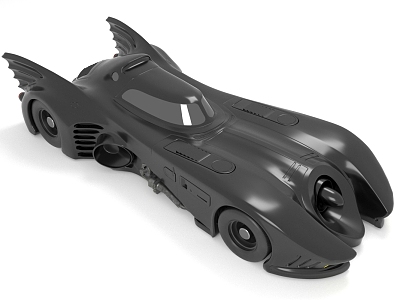 Sci-fi car Batmobile concept sports car 3d model