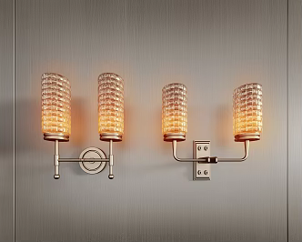 CCD modern glass wall lamp hotel wall lamp crystal wall lamp metal wall lamp combination 3d model