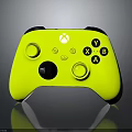 Bright Yellow Xbox Wireless Controller With Y X B A Buttons And Joysticks 3d model