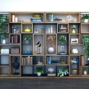 Industrial LOFT bookshelf 3d model