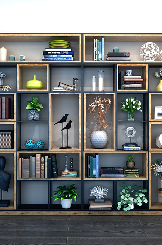 Industrial LOFT bookshelf 3d model