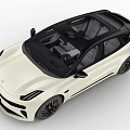Sleek Modern White Coupe Car With Streamlined Design Black Roof And Black Alloy Wheels