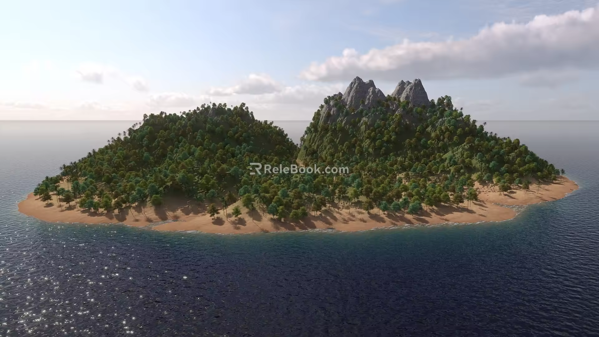 Island Scenery 3d model