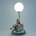 Jane European Special-shaped Table Lamp Table Lamp 3d model