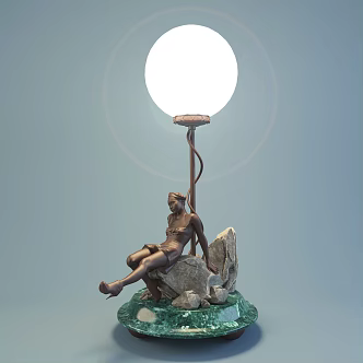Jane European Special-shaped Table Lamp Table Lamp 3d model