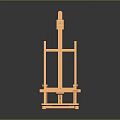 Wooden Easel Stand For Artists With Adjustable Height And Stable Base