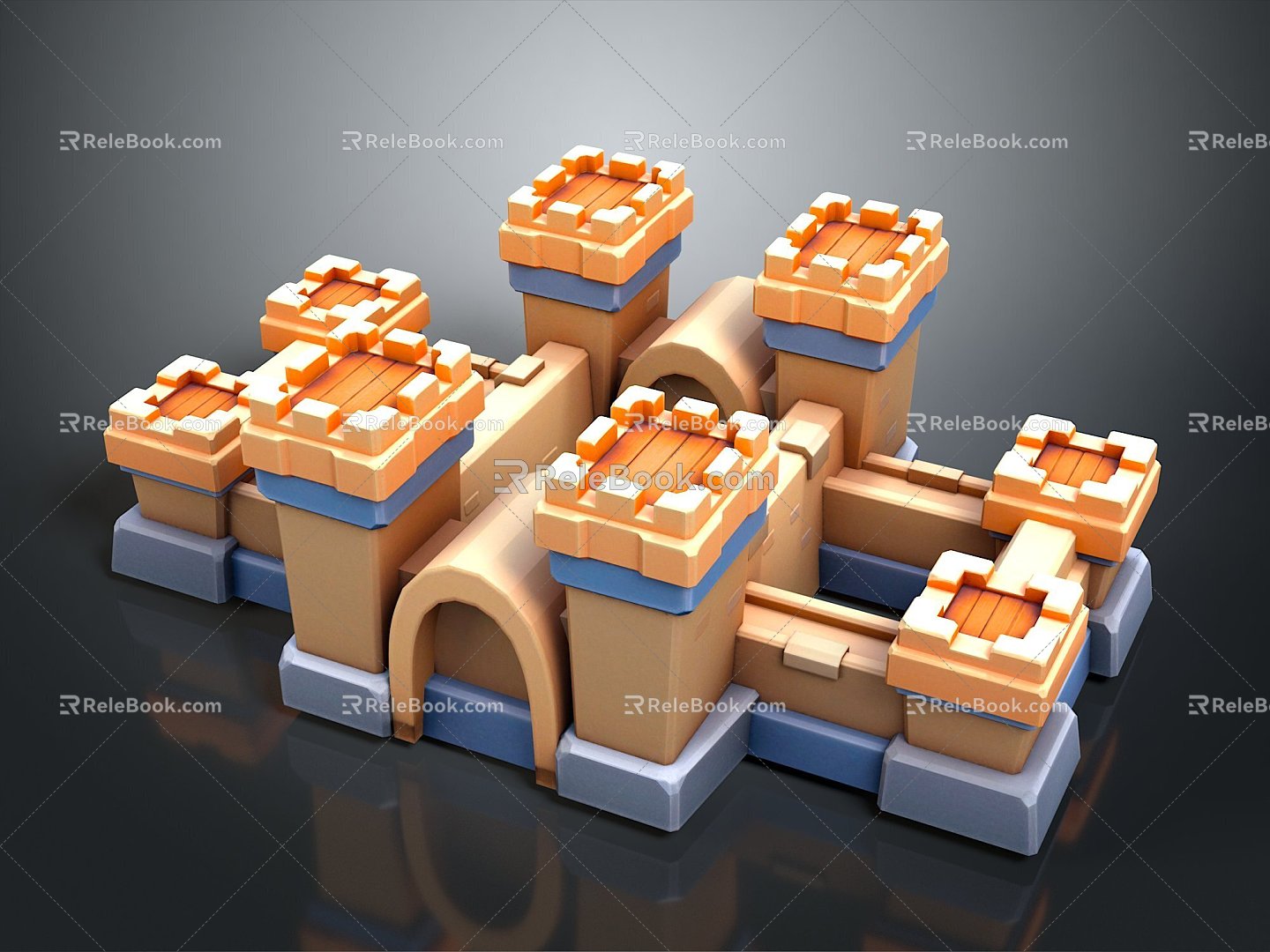 Toy toy castle 3d model