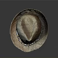 Woven Straw Hat With Decorative Shells And Wide Brim For Summer Accessory 3d model