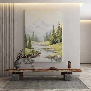 Quiet decorative painting 3d model