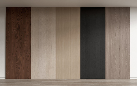 Modern wall panel wood veneer wall panel 3d model