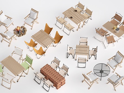 Modern Camping Table and Chair Outdoor Table and Chair Folding Table and Chair Casual Table and Chair model