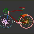 Modern Stylish Bicycle With White Frame Orange Seat And Reflective Wheel Design