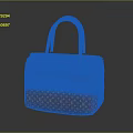 Stylish Brown Fashion Handbag With Orange Handles And Signature Pattern Design