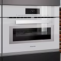 Modern Miele Kitchen Oven With Glass Door And Digital Clock 3d model