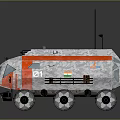Indian Mars Rover with Six Wheels and Antenna for Space Exploration Mission