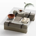 Middle Ancient Style Coffee Table 3d model