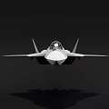 Modern Fighter Jet In Flight Showcasing Sleek Design And Dark Background 3d model