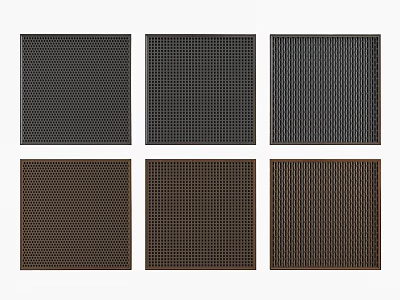 Industrial punching plate punching plate aluminum veneer perforated plate 3d model