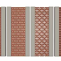 Different Modern Perforated Brick Partition Designs With Decorative Patterns For Interior Spaces 3d model