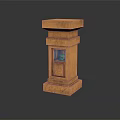 Modern Columns Stone Columns Stone Columns Old Stone Columns 3d model