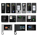 Fingerprint machine face machine recognition machine face recognition machine phone punch machine 3d model