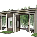 Modern Gate 3d model