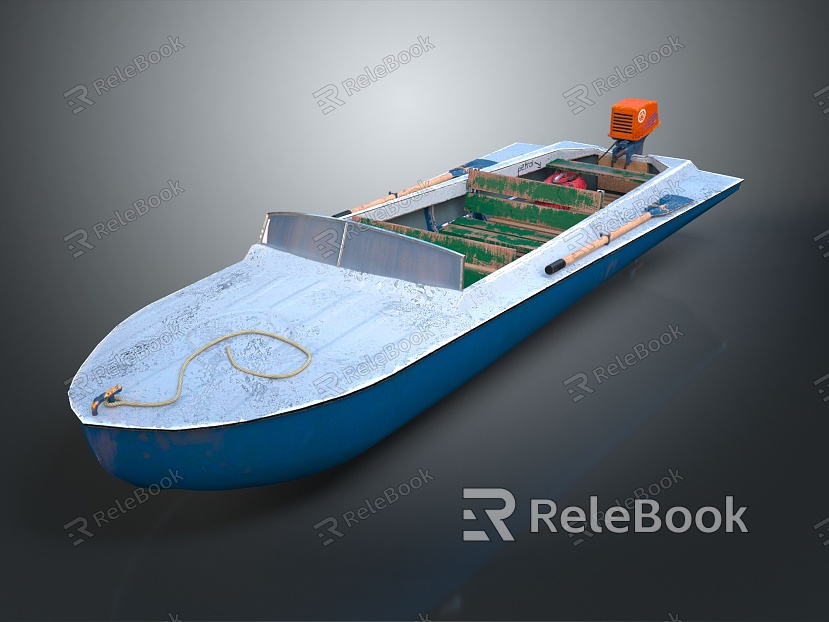 modern yacht ship model