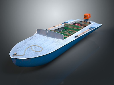 modern yacht ship 3d model