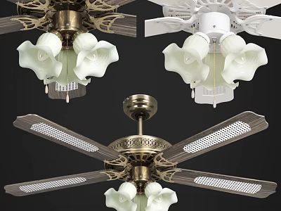 ceiling fan light 3d model