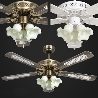 ceiling fan light 3d model