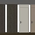 Modern Hinged Doors With Grey Beige And Wood Finishes For Home Interior