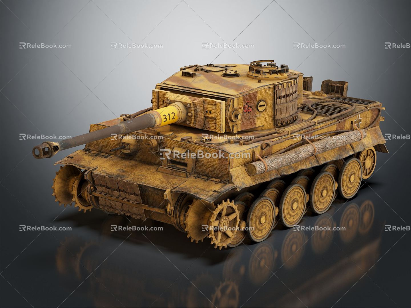 Modern Tank Tiger Tank 3d model