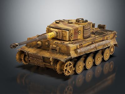 Modern Tank Tiger Tank 3d model