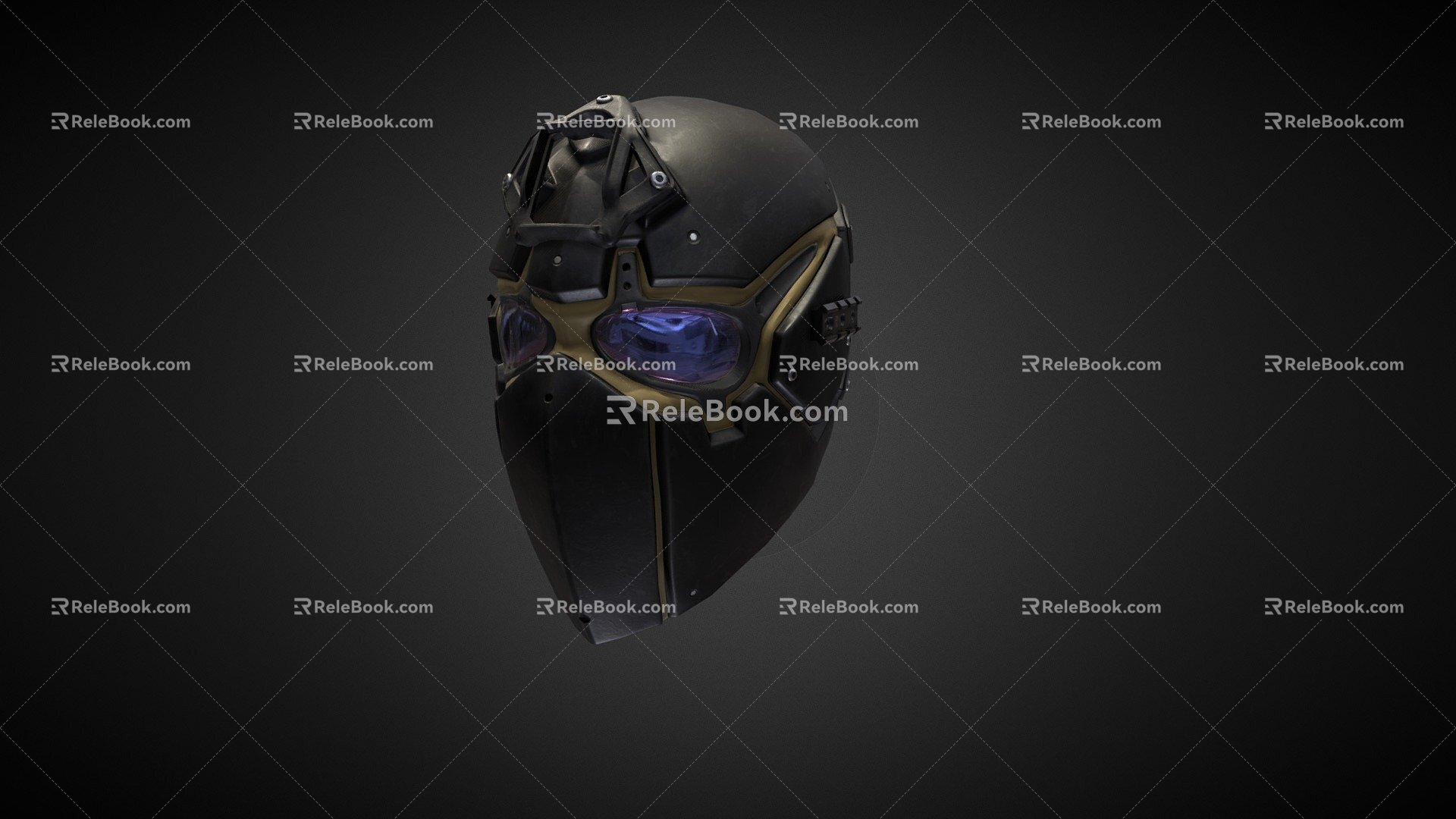 Ronin Ballistic Tactical Mask 3d model