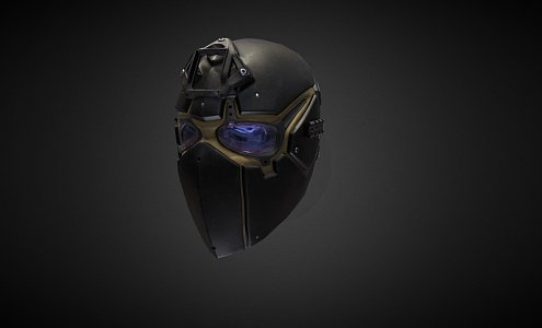 Ronin Ballistic Tactical Mask 3d model