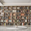 Modern bookcase 3d model