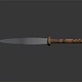 Handcrafted Tactical Knife With Silver Metal Blade And Orange Black Tiger Stripe Handle