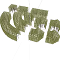 Artistically Trimmed Green Vines In Various Geometric Shapes For Garden Landscaping