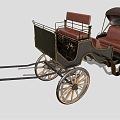 Vintage carriage 3d model