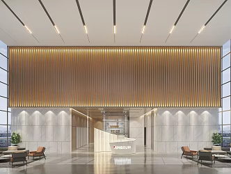Modern Hall 3d model