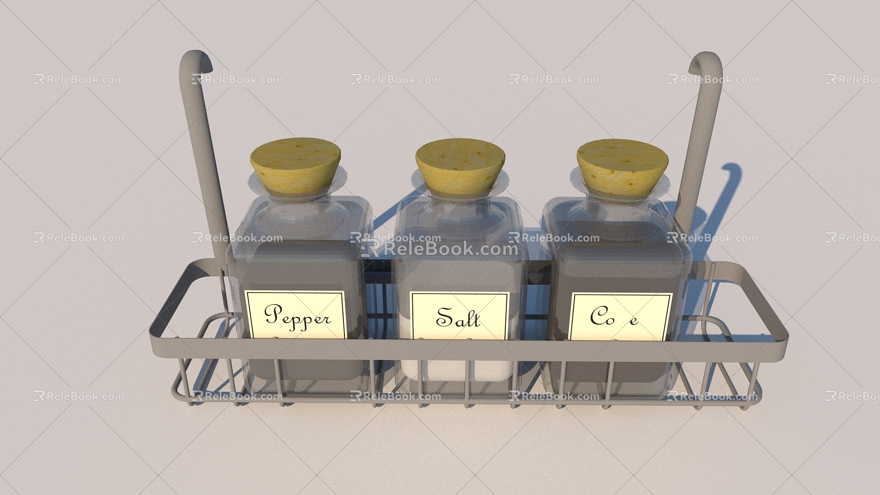 Kitchen kitchenware seasonings box ornaments 3d model