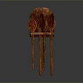 Unique Wooden Seat Set With Multiple Seats And Carved Backrest Design