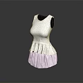 Elegant White Sleeveless Dress With Ruffled Hem And Fitted Waist