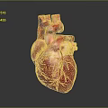 Advanced Medical Device with Precision Metal Components 3D Rendered Structural Design and Yellow Accent Parts